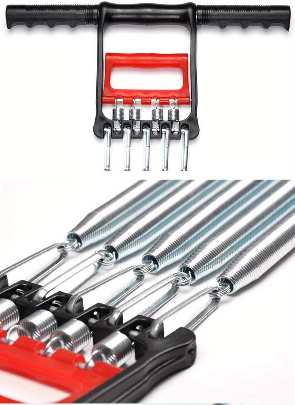 Adjustable Spring Multifunctional Puller - 1 Pcs Wrist & Forearm Strength Trainer, Carbon Steel Arm Exerciser with Non-Slip Grips, Home Office Fitness Equipment for Chest, Abs & Sit-Ups, Uncharged Power Mode