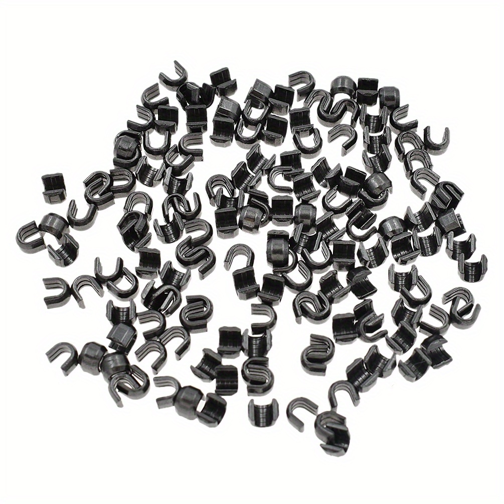 Image of 150pcs Zipper Stopper U-shaped Pull Tab, Zipper Fastener Accessory For Clothing, Jackets, Luggage, And Boots