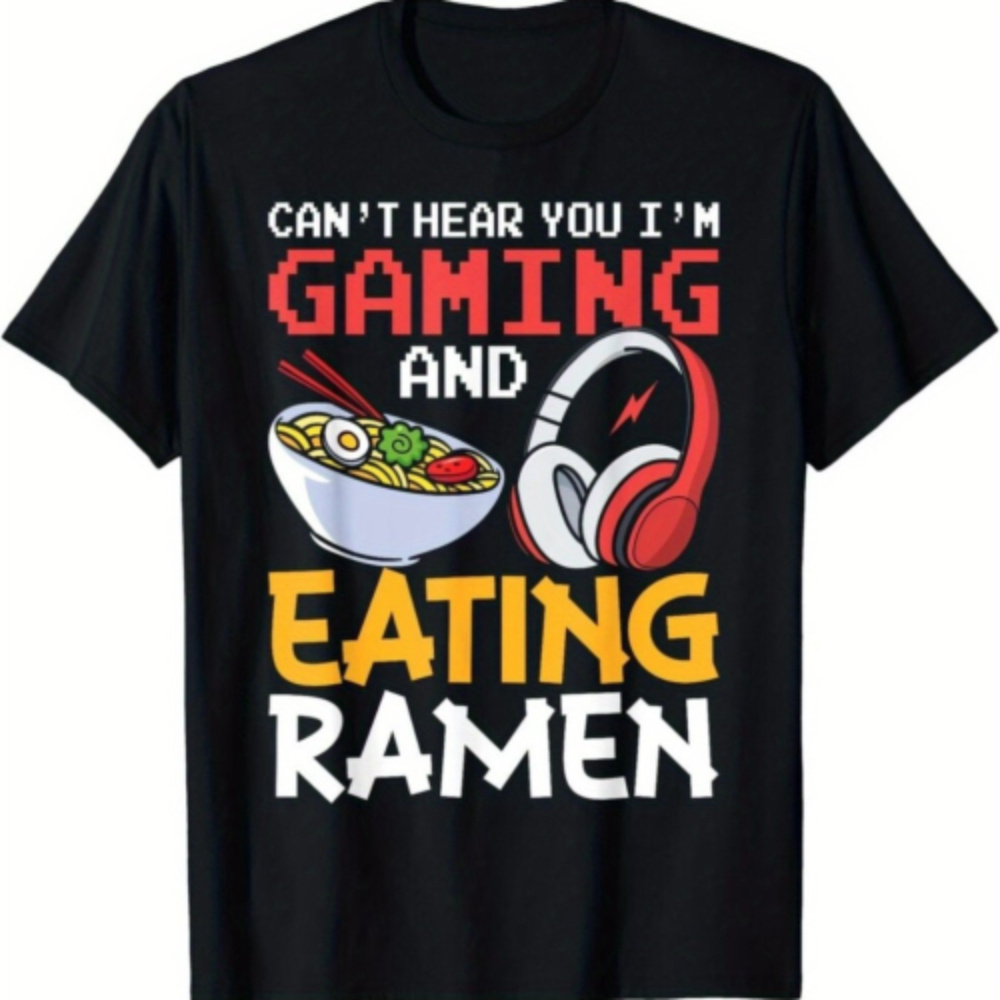 

Funny You I'm Gaming And Eating Ramen Gamer Gift Unisex T-shirt