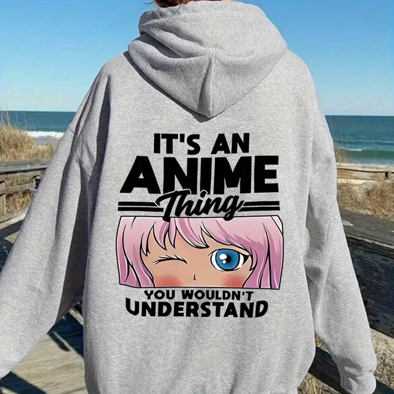 

Drawstring Hooded Sweatshirt For & Fall, Women's Clothing