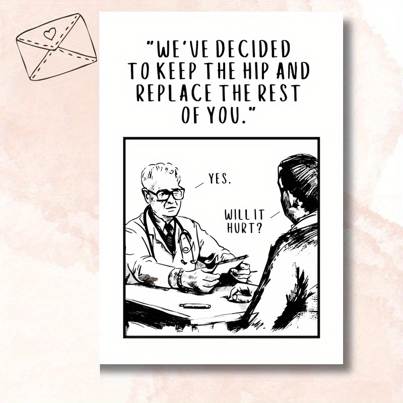

1pc, Humorous , Joke Greeting, Unique , For & , Personalized For Any