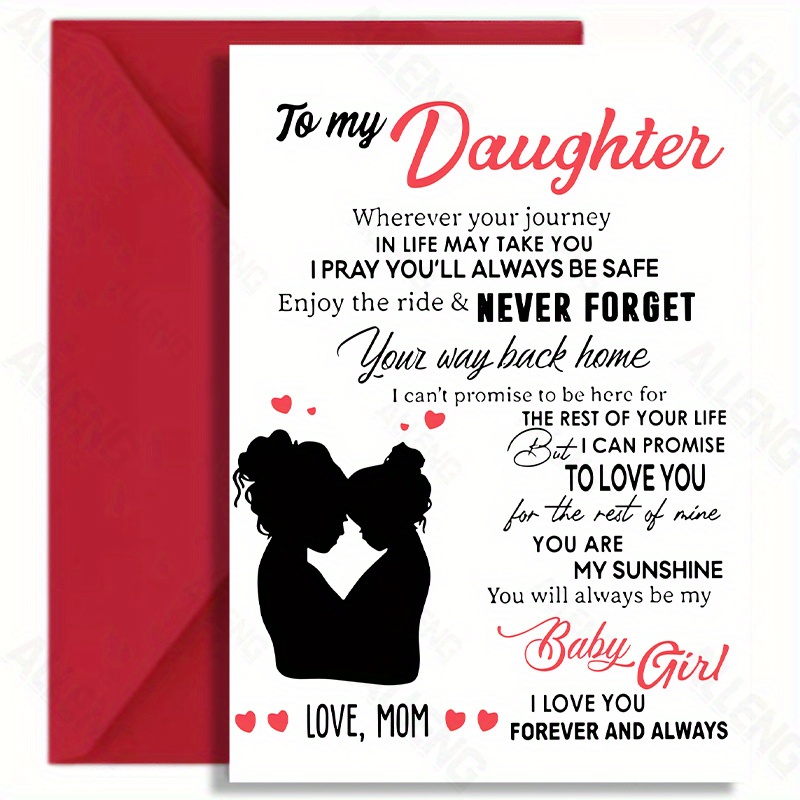 

3pcs Festive Birthday Card For Daughter: A Message From Mom, Christmas, Thanksgiving, Halloween, Anniversary, Or Any Special