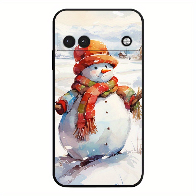 TEMU Christmas Hat Snowman Tpu Shockproof Phone For 6 6a 7 8 8a 7a 9 Pro Xl