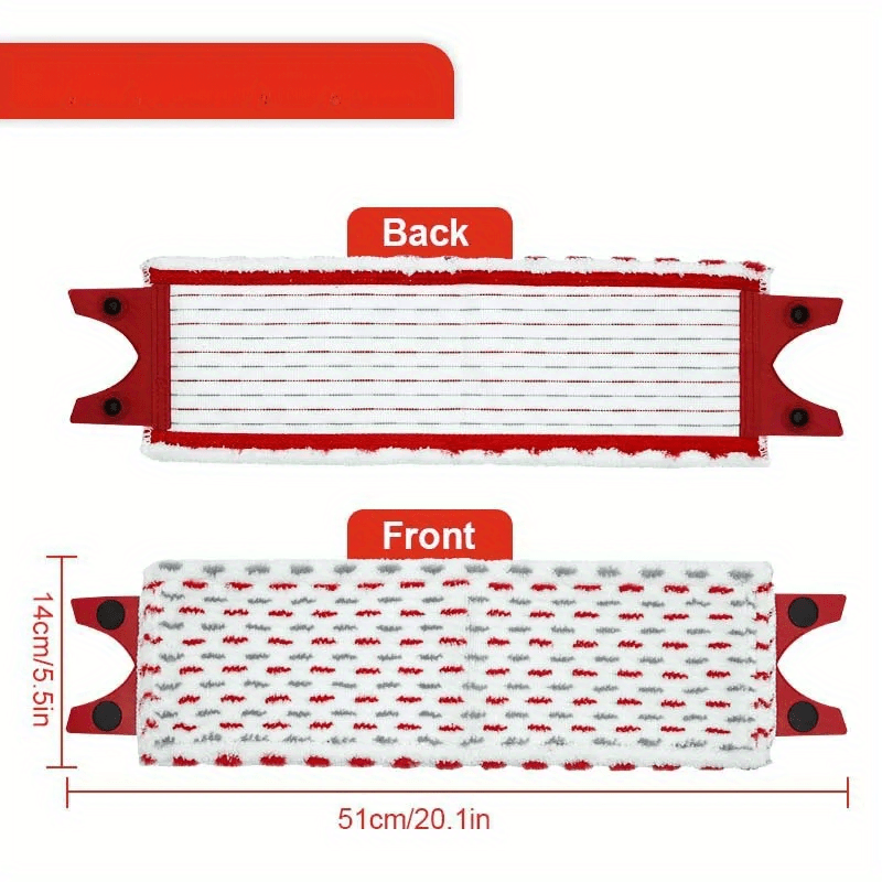   xl flat mop head vileda microfiber replacement pad plastic fabric vacuum floor attachment   clamp for home kitchen use details 3