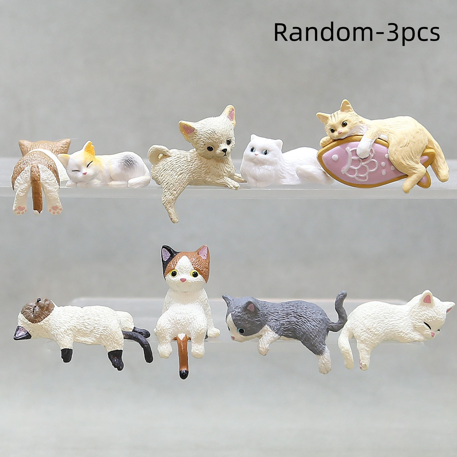 TEMU Adorable Cat - Pvc, Car Dashboard & Computer Desk Accessories