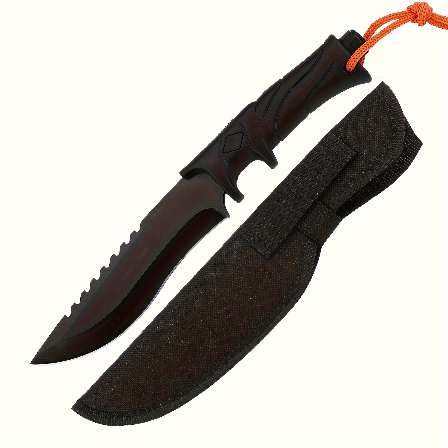 TEMU 26.8cm Hardness Camping Knife , Stainless Steel And Abs , For Outdoor, , Edc, Mountaineering