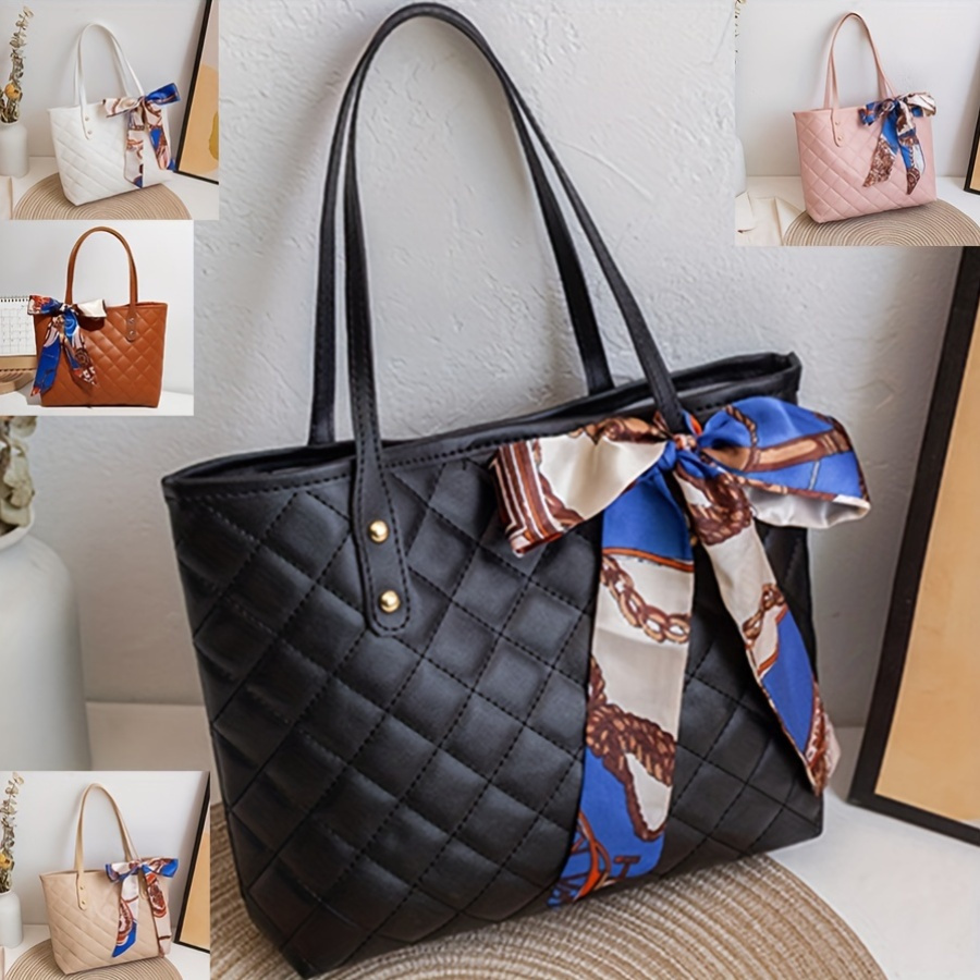 

Quilted Tote Bag - , Fashionable For &