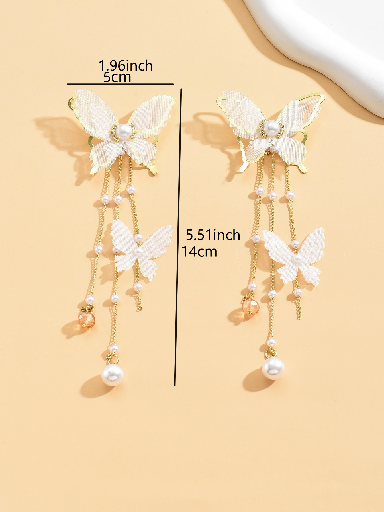 1 Pair Fashionable Ballet Butterfly Pendant Earrings for Women, Holiday Gift Party Jewelry, Bohemian Vintage Style, Alloy with Synthetic Gemstone, Stainless Steel Ear Hook, All-Season Wear