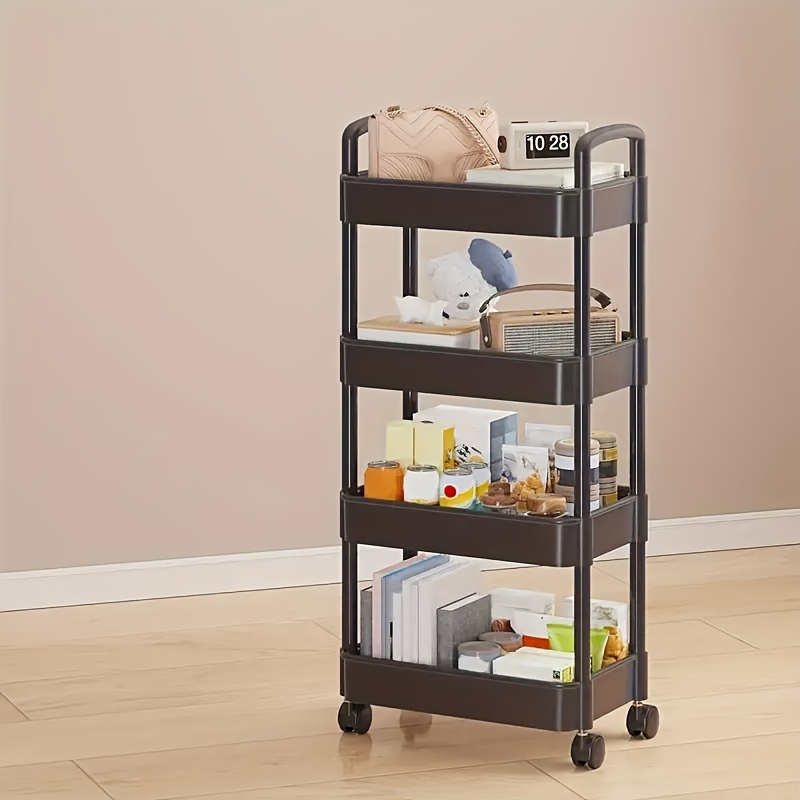 TEMU Small Cart Storage Rack, Bedroom Storage Rack, Household Kitchen Activity Storage Rack, Storage Rack