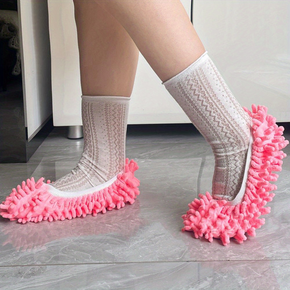 

2- Reusable Mop Slippers , - And Cleaning Household