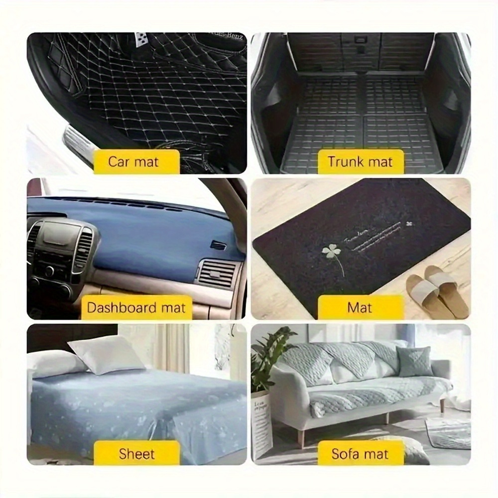 40pcs black double sided   car   mats invisible anti slip hook and loop fasteners   on installation ideal for securing remotes accessories in vehicles details 5