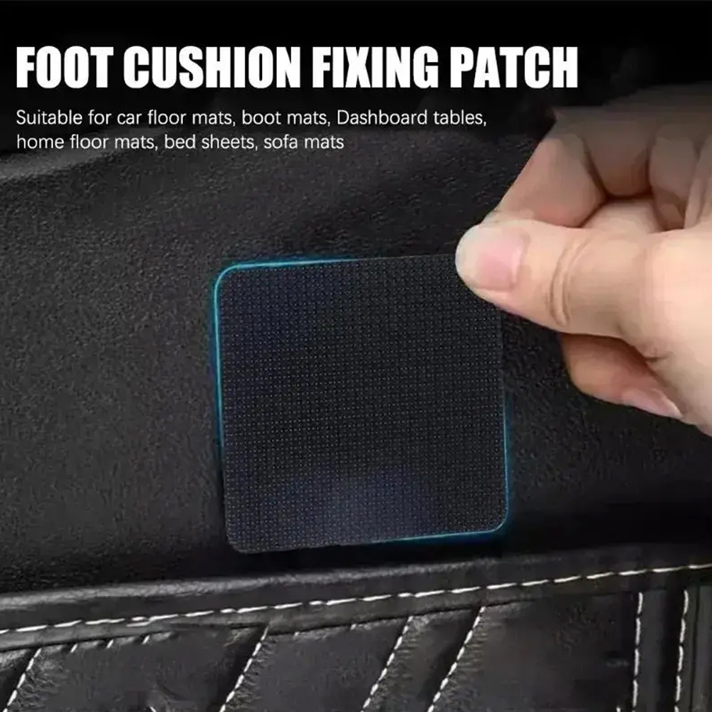 40pcs black double sided   car   mats invisible anti slip hook and loop fasteners   on installation ideal for securing remotes accessories in vehicles details 6