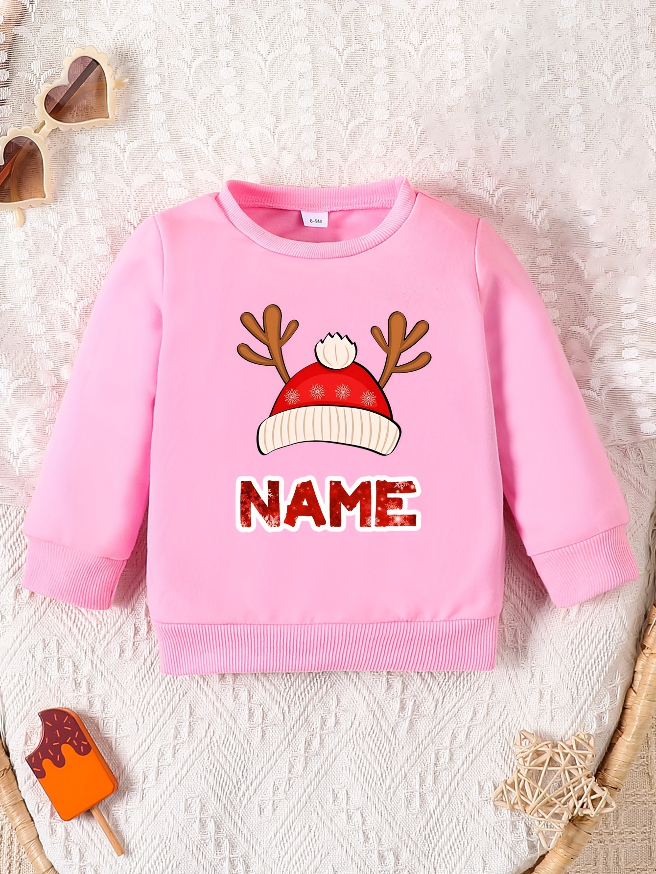 Weihnachtspullover Baby Jungen - Cartoon Sweatshirt Mit Weihnachtsmotiv