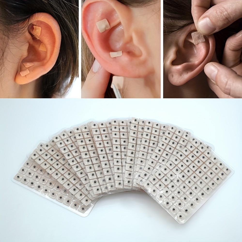 

1200pcs Graines D'acupression Naturelle Pour Les Oreilles - Outils de Massage Manuel Pour La Relaxation, D'acupuncture Orale Non Électriques Pour La Stimulation Par La Pression