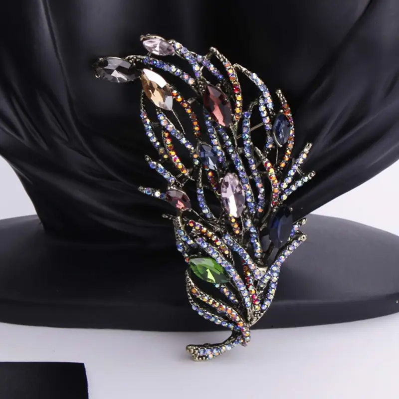 zamonaviy emal yaproq brosh pin hashamatli punk uslubidagi aksessuar kiymalar palto sviterlar uchun tafsilotlar 2