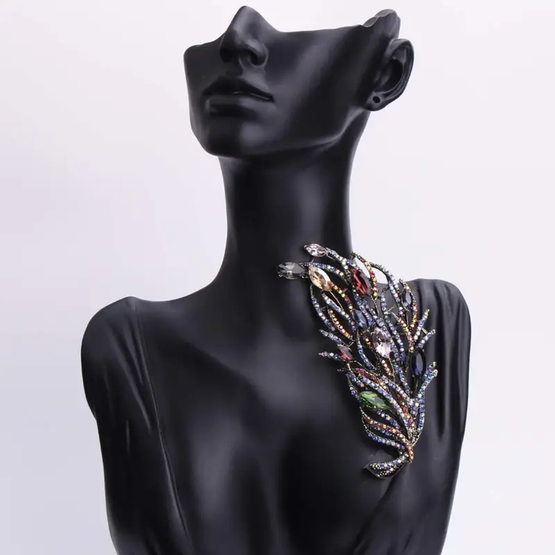 zamonaviy emal yaproq brosh pin hashamatli punk uslubidagi aksessuar kiymalar palto sviterlar uchun tafsilotlar 4