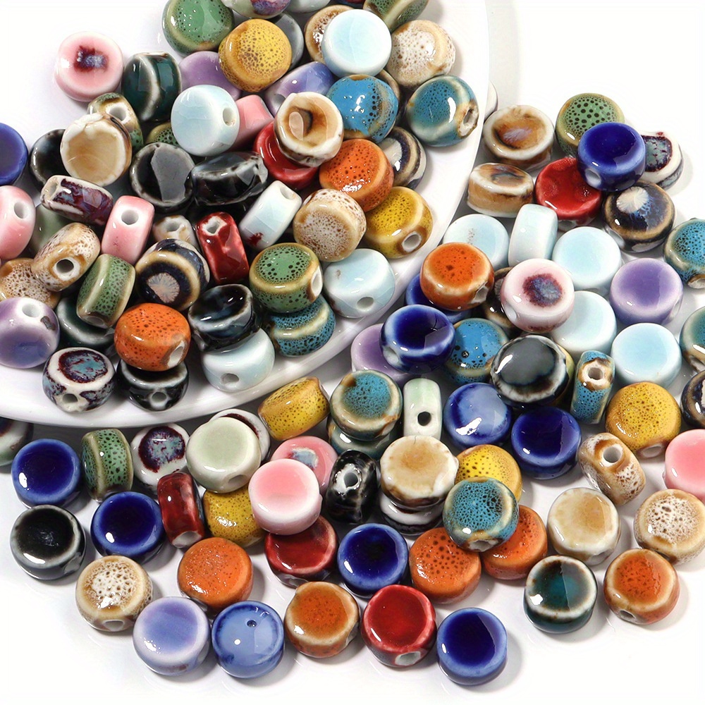 

100pcs - Round , Diy Bracelet Necklace Jewelry Accessories, Art Crafts & Sewing