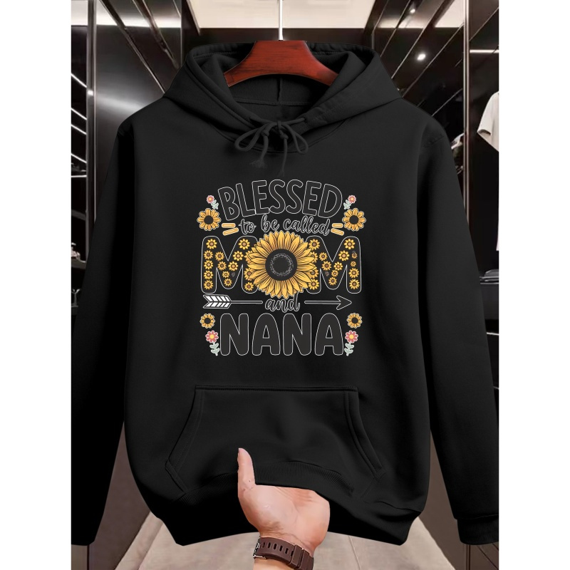 

Polyester Hoodies For Women Mom And - , Long Sleeve, Hooded, Slight , Regular Fit Sweatshirt For Fall/