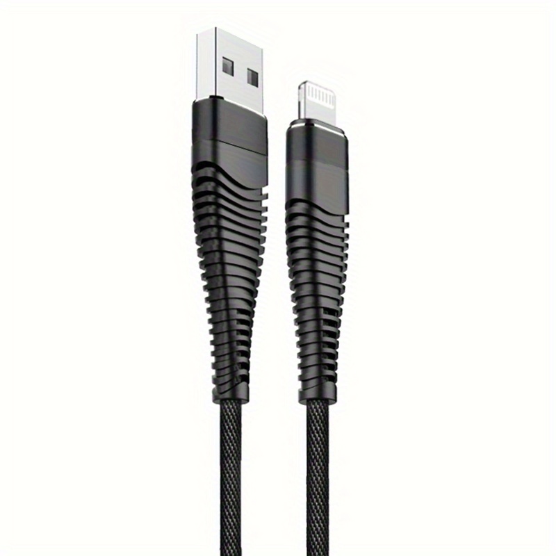 Usb Nylon Braided Fast Charge Cable For Iphone 14 13 12 11 Pro Max Xs X Xr 8 7 6 6s Plus Se 2 Ipad And More Long Wire Data Charging Cord