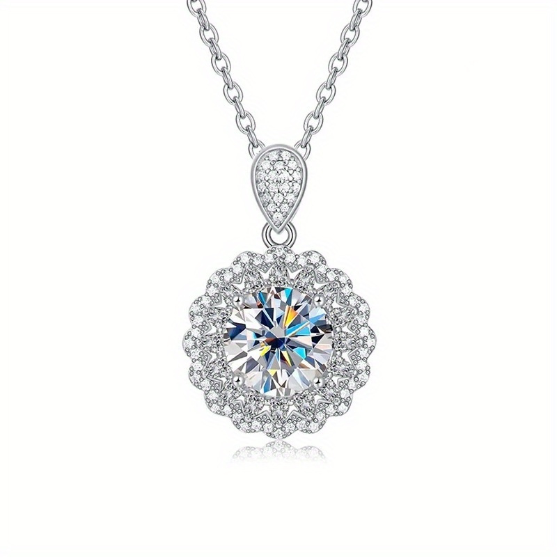 

5 Moissanite Pendant Necklace For Women, D Vvs1 Pendant S925 , Jewelry For Women Men, , For