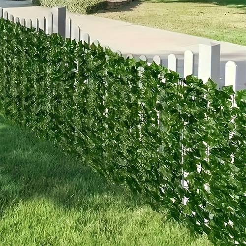 2pcs 20ft x 118 artificial ivy privacy screen faux greenery for outdoor gardens patios and including christmas halloween easter hanukkah thanksgiving backyard green background wall