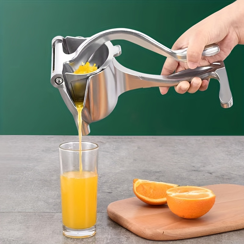 

Manual Citrus Juicer - Aluminum Alloy Portable For Orange, Lemon, Pomegranate - Uncharged, No Magnesium Rod/ - Household Kitchen Gadget