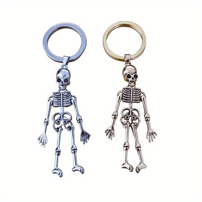 

Halloween Skeleton Head Pendant Keychain