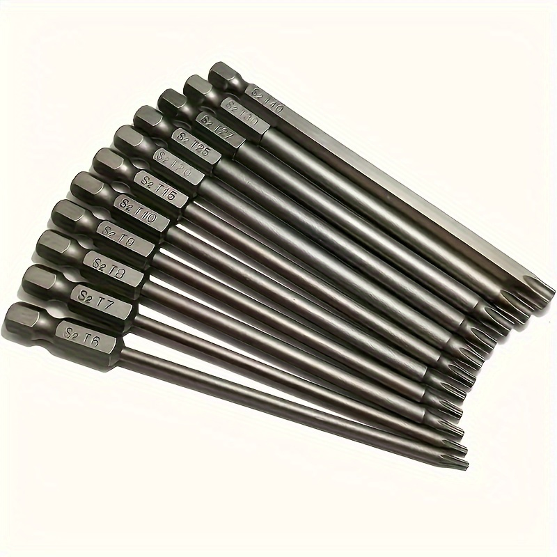 

11pcs Steel Screwdriver Set, S2 , -rust T6-t40, No Needed