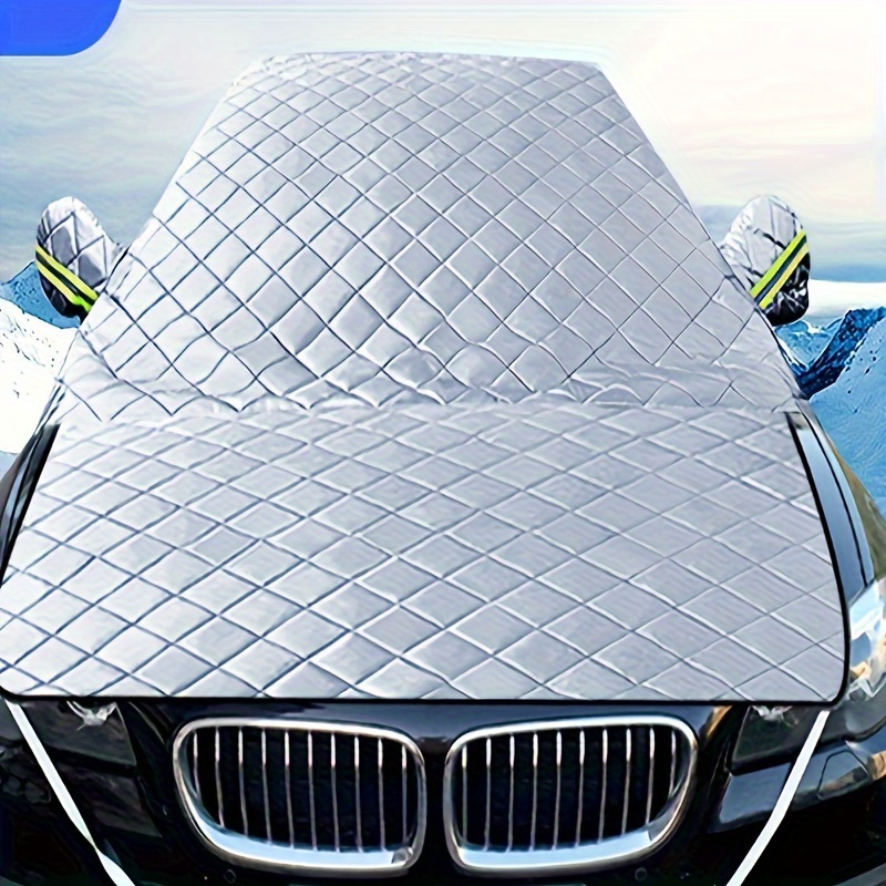 TEMU 3-layer Car Windshield Cover - Waterproof, Scratch- With Uv & Vehicles, , Durable & Long-lasting