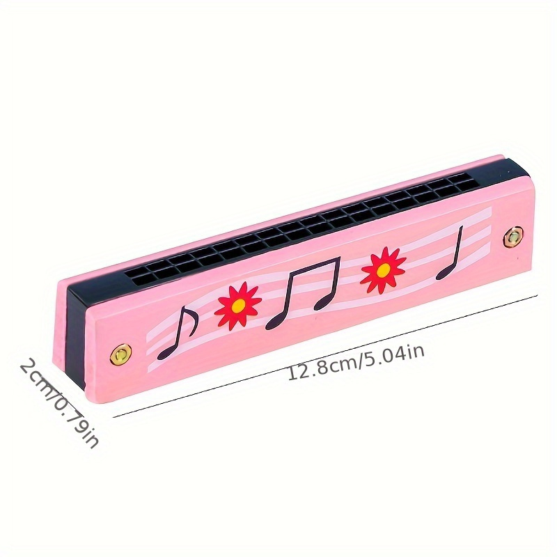 1pc of Wooden Painted Toy Musical Instrument, 16-Hole Harmonica, Toy Gift (Random Color) for Halloween And Christmas Gifts 755779944