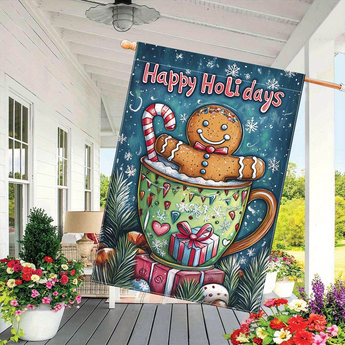 

1pc Polyester 28x40 - Double- Christmas And For And Decoration