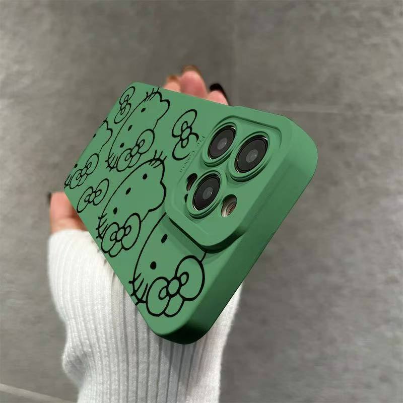     drawing simple and cute   touch   cat suitable for iphone 16 15 14   11 7 plus 7 x xs xr xs       pro maxexquisite phone protection case lightweight and comfortable touch details 2