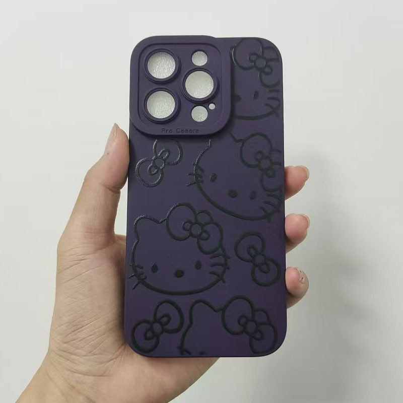     drawing simple and cute   touch   cat suitable for iphone 16 15 14   11 7 plus 7 x xs xr xs       pro maxexquisite phone protection case lightweight and comfortable touch details 7