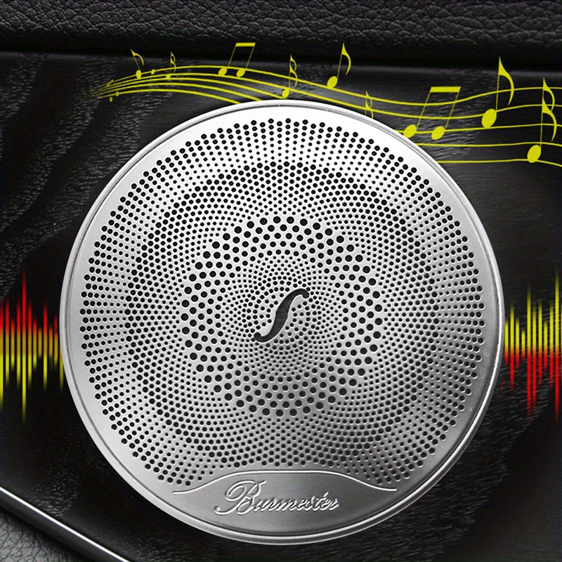 

Stainless Door Speaker Cover For Mercedes-benz E, C, Glc Class (w213, W205, X253) 2015-2022 - Sleek Ventilation Grille Design With , Accessory, Car Audio Enhancement| Accessory| Perforated Design