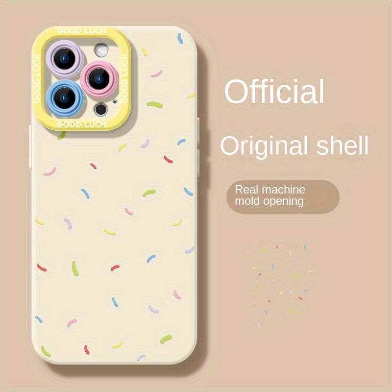 TEMU Phone Case - Small Ribbon Couple Phone Case, Suitable For Iphone 16pro Max 15pro/14pro/ 13pro/12pro/12 Phone Case Ins Niche Men And Women,