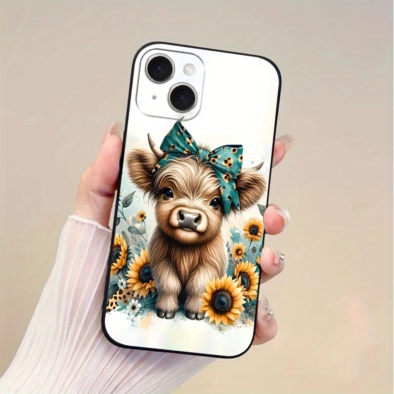 

Cow And Bow Iphone , New Tpu , Christmas - For Iphone 11/12/13/14/15/16 /