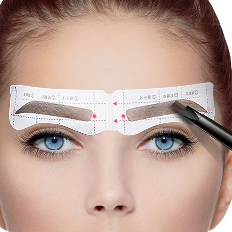 

12 Types, 26 Sheets, 104 Stickers, Eyebrow Sticker Set, Eyebrow Template Kit, Eyebrow Templates, Eyebrow Templates For Elderly Women, Women's Eyebrow Template Kit, Eyebrow Templates.