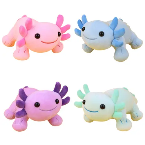 items axolotl plush toy soft cute kawaii stuffed animal pillow doll for kids birthdays home decoration