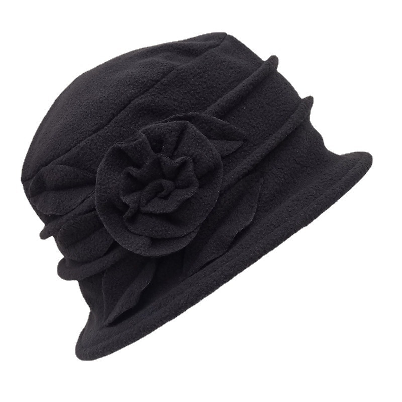 Wool Top Hat Basin Hat Winter Middle-aged Women's Hat Elegant Middle-aged Mom Hats