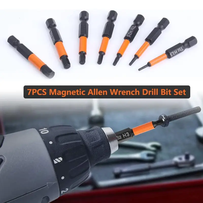 8PC Torx Bit Set Magnetic Hex Security 100mm Shank for Screwdriver 8PC Torx Bit Set Magnetic Hex Security 100mm Shank for Screwdriver