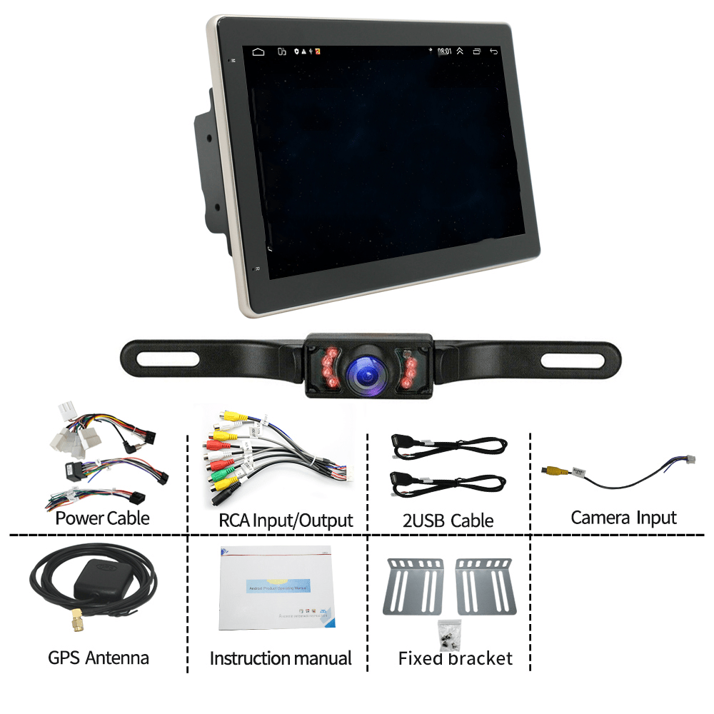Double Din Gps With Reverse Camera Input 13 Double Din Rotatable