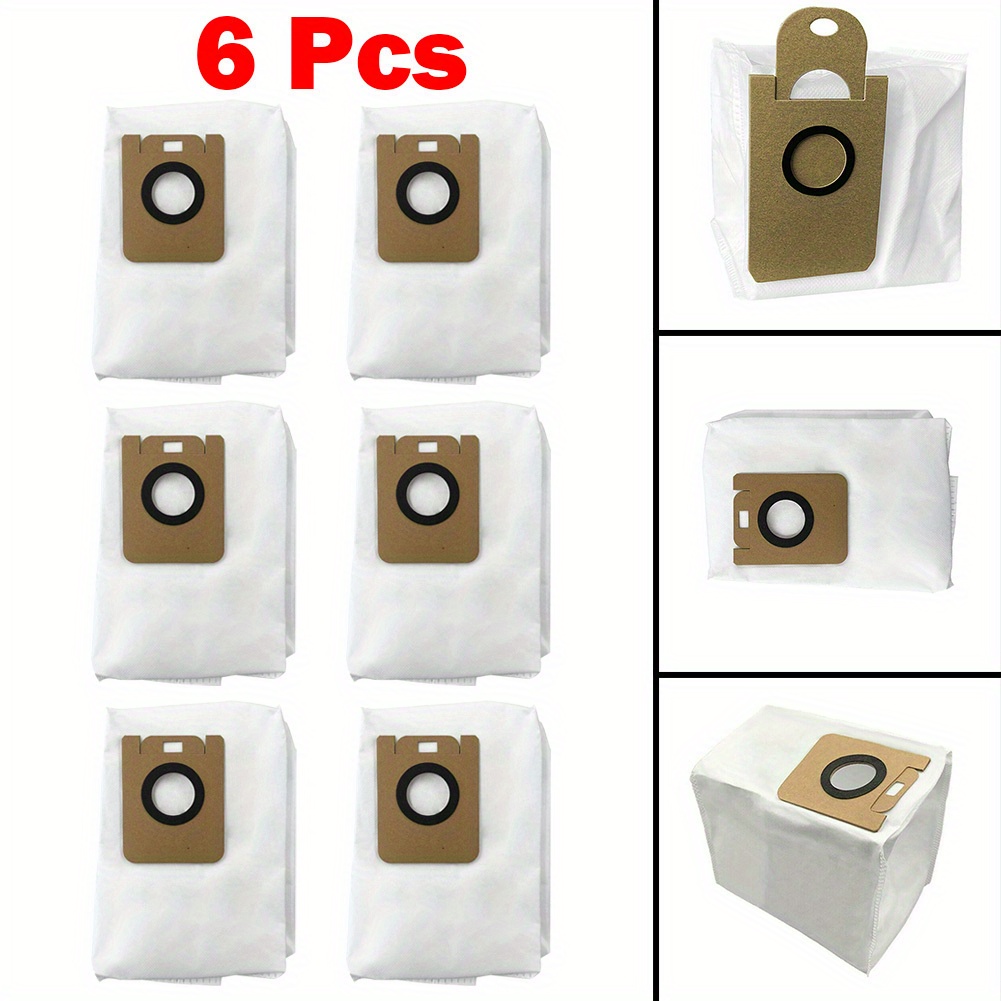 6 pack replacement dust bags for   rv l11 a 3 in 1 vacuum cleaner plastic collector bags for home and office cleaning accessories details 0