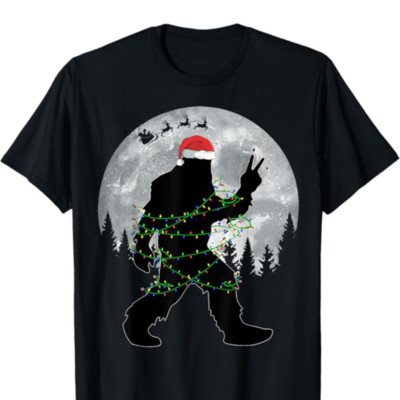 

Christmas Print, Men's Cotton T-shirt, Graphic Tee Men's Outdoor Clothes, Men's Clothing, Casual Short Sleeve Crew Neck T-shirt, Tops For Men, Gift For Men