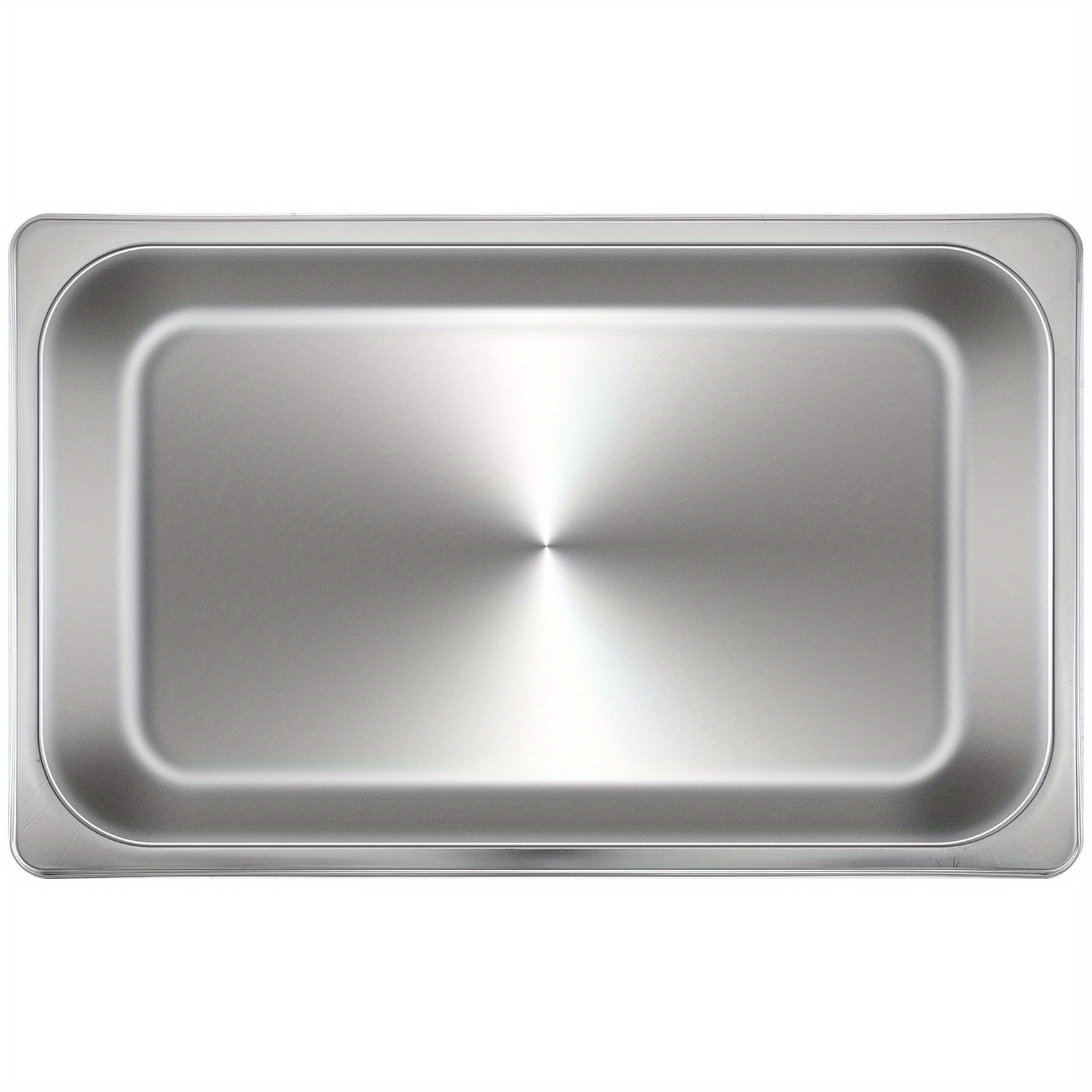 4 pack full size hotel pans with lids 20 9x13x4 inch stainless steel steam table pans with anti jam stackable design 13l oven   serving trays for commercial home use dishwasher safe details 9