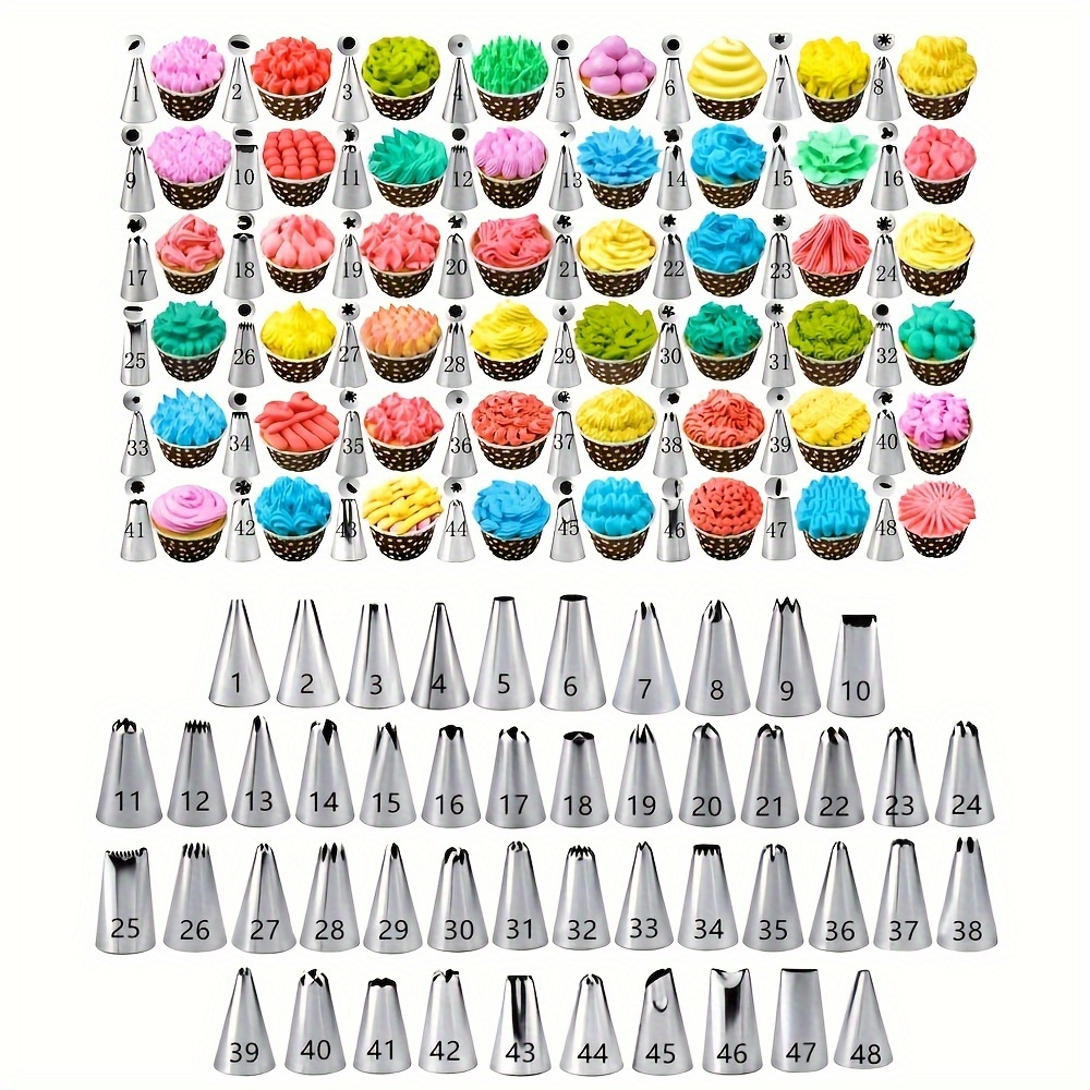 

10pc Steel Piping Set - Metal & Decorating Nozzles For & Decoration - For Christmas, Easter, Halloween, Hanukkah, Thanksgiving - For & Decorators