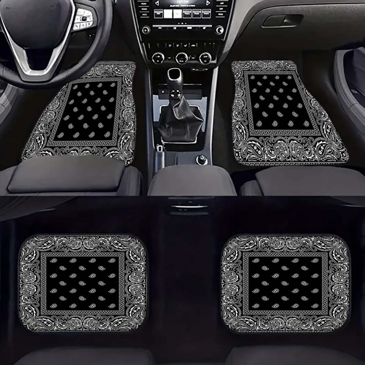 

4pcs Set Car Floor Mats - , , & - & Rear - For , Sedans, Suvs