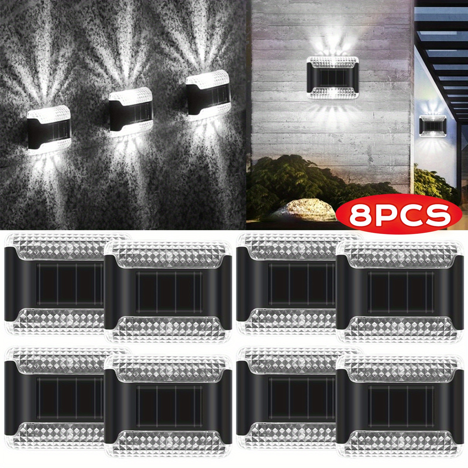 

8pcs - Led - Fixtures For Decoration - Portable And , Christmas Decor
