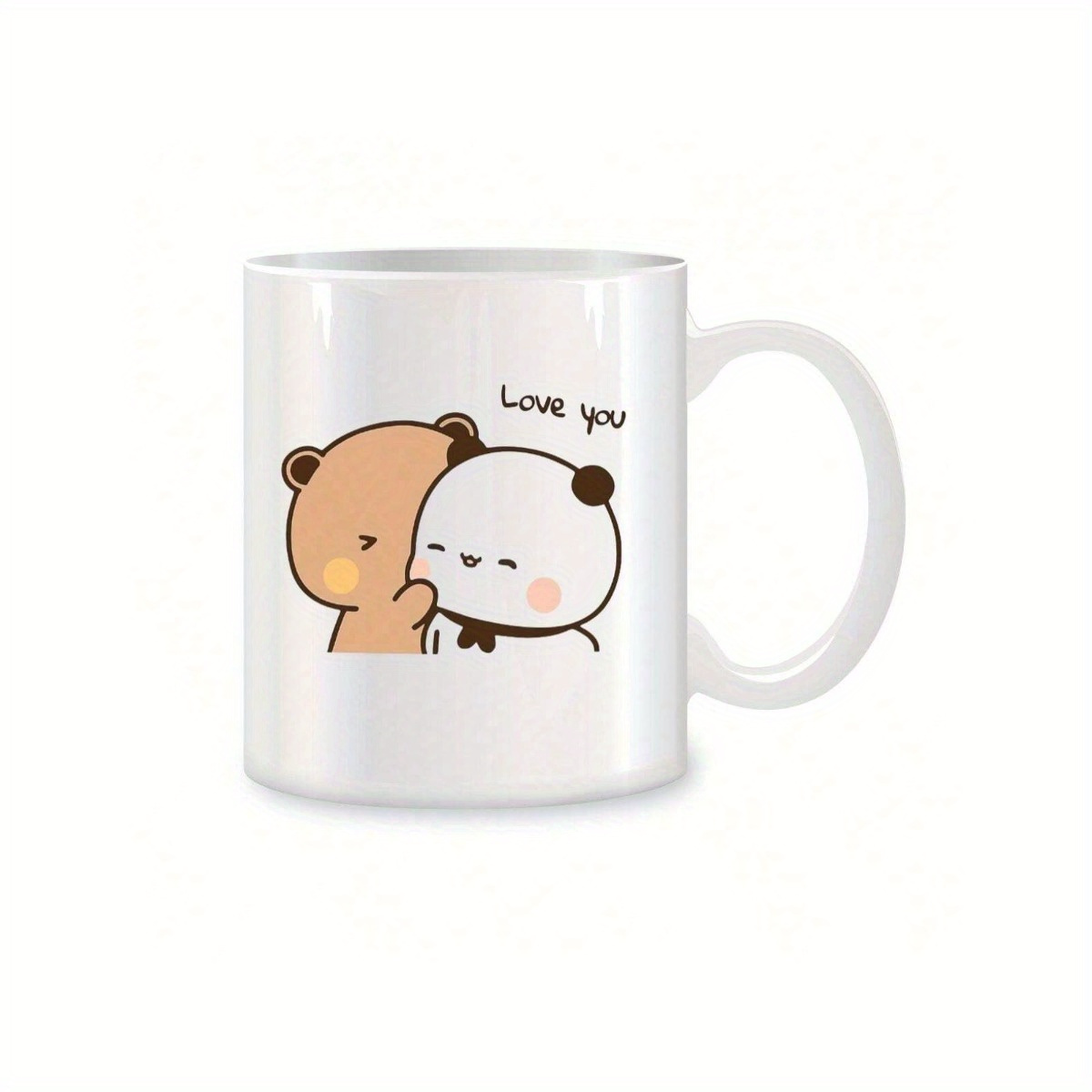 TEMU 1 Pc 11 Oz Funny Dudu Panda Bear Birthday Christmas Gifts Novelty White Coffee Mugs