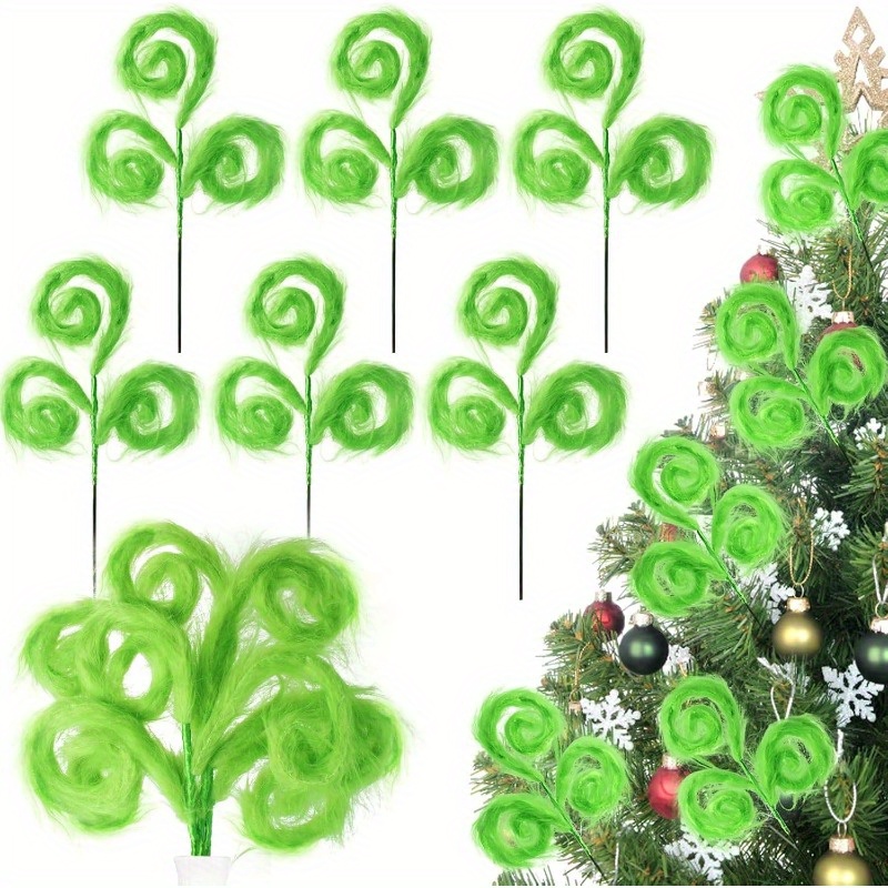 

3pcs - Christmas Ornaments - Decor For , , Wreath, Vase - No Needed, Non-feathered Decorations For & Christmas