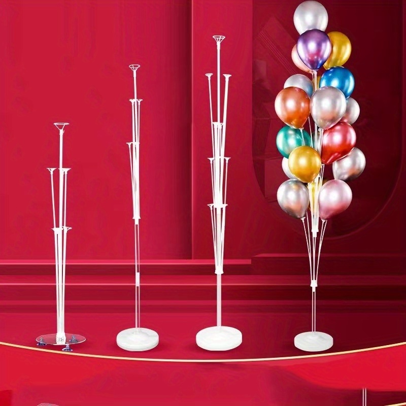 

1 Set Plastic Balloon Stand, Table Float For Birthday, Baby Shower, Wedding, Party Supplies, No Power Required, Home Kitchen Decor